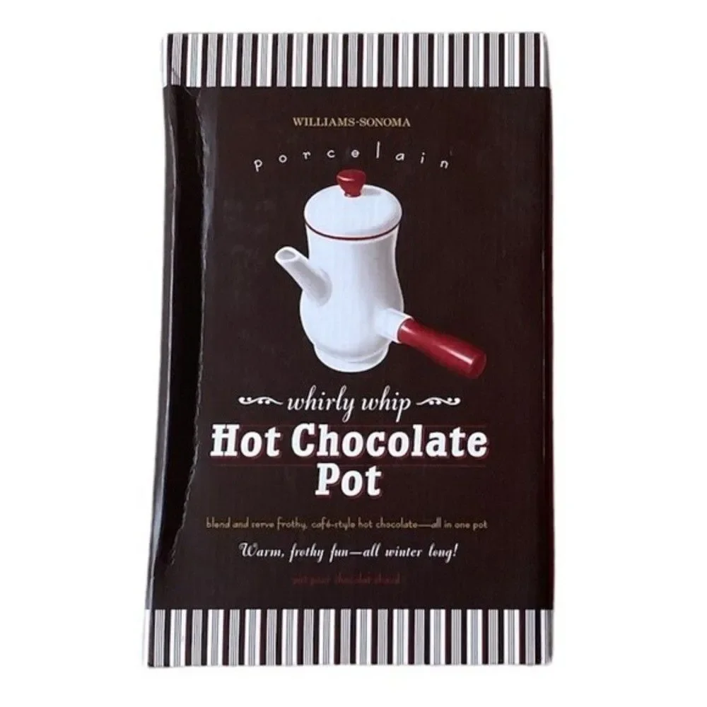 Williams-Sonoma Hot Chocolate Pot - MAKES FOUR 8oz SERVINGS - 32oz